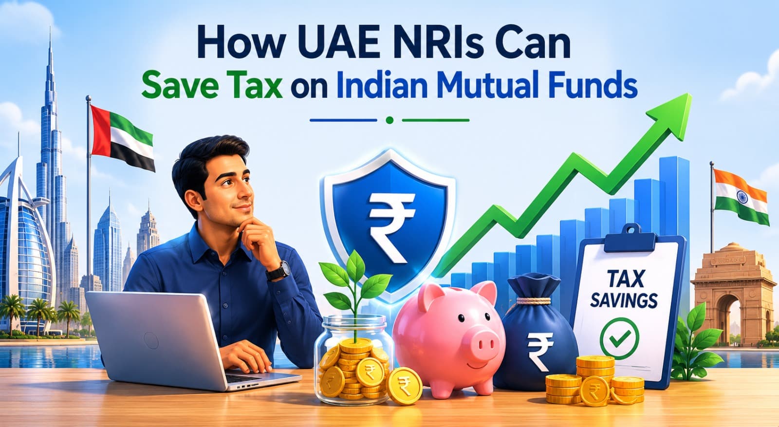 How UAE NRIs Can Save Tax on Indian Mutual Funds NRI Tax saving in indian mutual funds